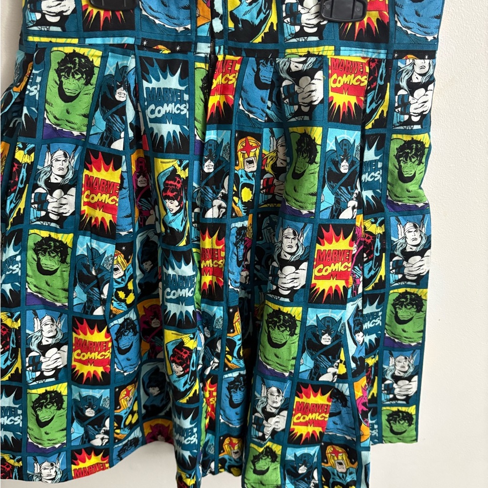 Handmade Colorful Comic Print Women's Skirt size small - Picture 6 of 7